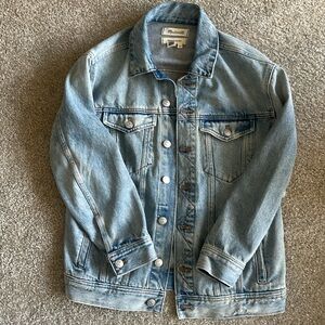 Madewell Light Blue Oversized Trucker Jean Jacket
